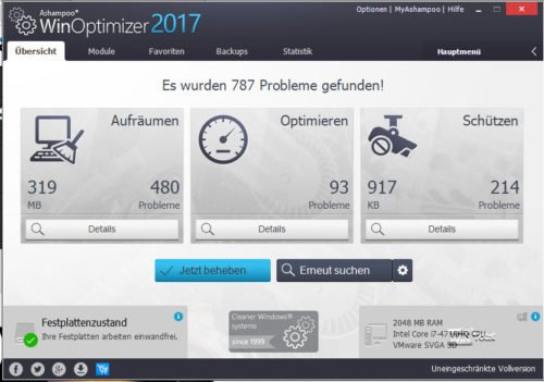ASHAMPOO Winoptimizer 2017
